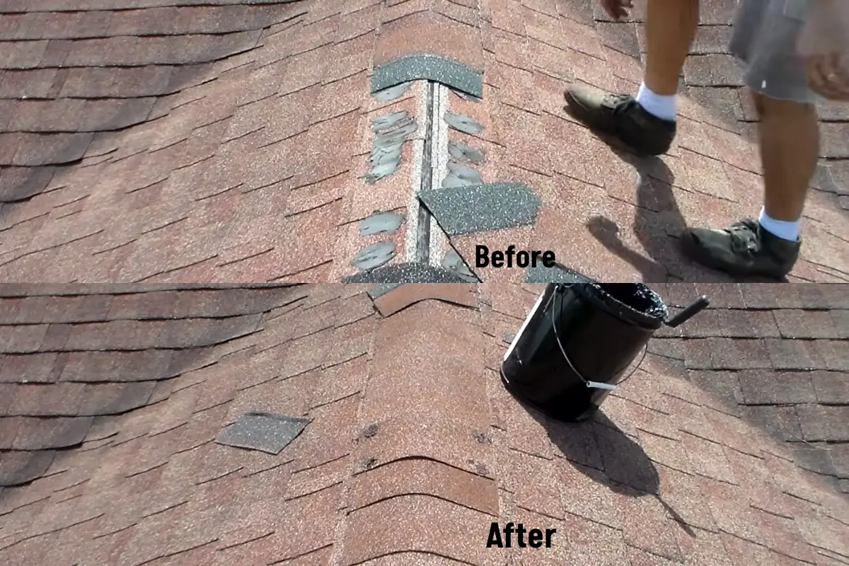 Roof repair completed by our crew on a home in Lakewood Village, Sunnyvale